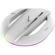 iPega P5S035SA Vertikální Stojan (2xUSB-A) s RGB pro PS5 Slim/PS5 Pro White