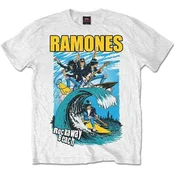 Ramones Rockaway Beach White 2XL Majica