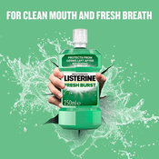 Listerine Fresh Burst ustna voda proti zobnim oblogam (Neto kolieina 500 ml)