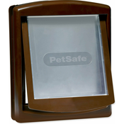 PetSafe plastična vrata sa smeđim prozirnim preklopom, izrez 28,1x23,7 cm
