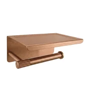 Držalo za toaletni papir s polico 6613 Modern Copper Brush
