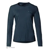 VAUDE Yaras LS WOOL ženska majica s kratkimi rokavi, temno morje (38)