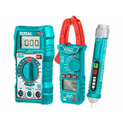 Total Skupaj TMT43028 Digitalni multimeter, kleščni multimeter in komplet za testiranje Digitalni multimeter, kleščni multimeter in komplet za testiranje izmenične napetosti