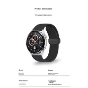 Stiger Zamenska narukvica za pametni sat za Huawei Watch, Crna