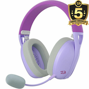 Slušalice Redragon Ire Pro H848, bežicne, gaming, mikrofon, over-ear, PC, PS4, Switch, ljubicaste 6950376719218