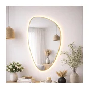Baltica Design- LED ogledalo z osvetlitvijo STONE FLUID 15W/230V 4500K 92x55 cm IP65 zlato.