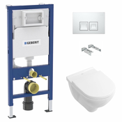 SIKOGEDVBOND35W Villeroy & Boch WC školjka s kompletom Geberit Duofix 458.103.00.1 Delta35