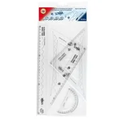 KOH-I-NOOR Veliki geometrijski komplet/4 kosi, šolska stopnja