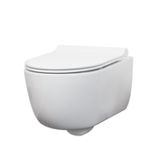 WC ŠKOLJKA, VISEČA GEPARD SANITARY TULIP 36X49 VISEČA RIMLESS Z WC DESKO SLIM