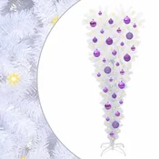 Vidaxl Umestno božično drevo med 150 LED Bela 120 cm PVC in jeklo