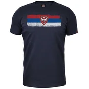 Muška majica kratkih rukava Zastava grb Nemanjica, Teget