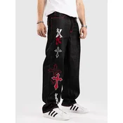 Ninth Hall Ambush Crosses Jeans black raw
