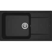 ELLECI Kuhinjsko korito LIFE 410 NERO LG241040 + SIFON