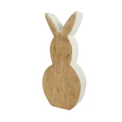 Ljubki dom Leseni velikonočni zajček NUBBIN 23 cm, bel