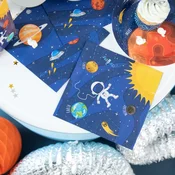 PartyPal Serviete SPACE Rocket Birthday 33x33cm 10 kosov.