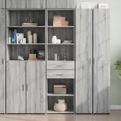 Visoka omara siva sonoma 50x42,5x185 cm inženirski les