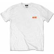 AC/DC Unisex majica Logo White (Back Print/Retail Pack) S