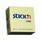 HOPAX samolepilni listki v obliki kocke STICKN 76x76mm, 400 listni, pastelne barve