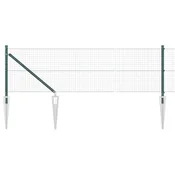 Vidaxl Varjena žična ograja s konicami 10 x 0,4 m Jeklo s PVC prevleko