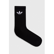 Nogavice adidas Originals 6-pack črna barva