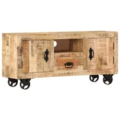 Greatstore TV omarica iz močnega mangovega lesa 120x30x50 cm