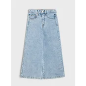 Sinsay - Pamucne wide leg farmerke sa vezom zvezdica - plava