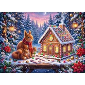 BlueBird - Puzzle Gurmanski božič za veverice - 500 kosov