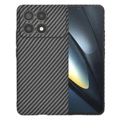 Trden TPU ovitek Techsuit Carbonite FiberShell za Xiaomi Poco F6 Pro - black