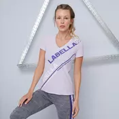 LABELLAMAFIA Ženska kratka majica Block Purple