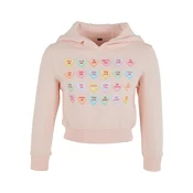 Childrens cropped sweatshirt Sweet Heart Candy pink
