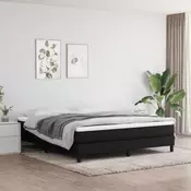 Vidaxl vidaXL Vzmetnica z žepkastimi vzmetmi, črna, 180x200x20 cm, blago