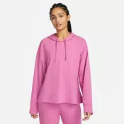 Nike W NY DF FLC HOODIE, ženski pulover, roza DM7033