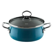 Riess nizek lonec s pokrovom 16 cm Aquamarin R0707010