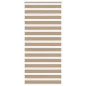 Zebra zavjesa Pješcano smeda 100x200 cm Širina tkanine 95,9 cm Poliester