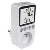 GreenBlue GB364 E Števec energije, vatmeter, tip E, 220–240 V AC, 50 Hz, največja obremenitev 16 A, IP20, vgrajena baterija