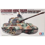 Tamiya maketa-miniatura Proizvodna kupola nemškega King Tiger (Panzerkampfwagen VI Tiger II Königstiger Sd.Kfz. 182 Serien Turm) • maketa-miniatura 1:35 tanki in oklepniki • Level 3