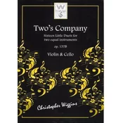 WIGGINS:TWOS COMPANY 16 LITTLE DUETS OP.157B FOR VIOLIN & CELLO