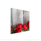shumee STEKLENA ZAŠČITNA PLOŠČA ZA ŠTEDILNIK 50x52 ROSES