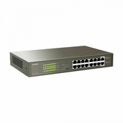 Tenda stikalo Giga 16-port 16x PoE rack/ namizni TEG1116P-16-150W