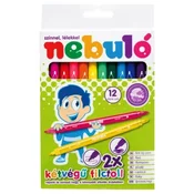 Nebulo: 12-delni komplet flomastrov z dvojno konico