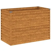 Vidaxl Dvignjena vrtna greda 100x50x69 cm kortensko jeklo