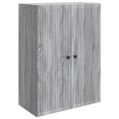 Vidaxl omara za steno Siva Sonoma 66 x 34,5 x 90 cm Inženirski les