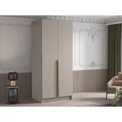 Garderobna omara Closico 195 (Kašmir + Zlata) Kašmir, Zlata, 215x100x58cm, Vrata omare: S tečaji