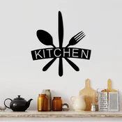 Wallity Zidna dekoracija Kitchen, 68x1.5x66 cm, 1.2 mm, Crna