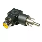 Adapter RCA F - RCA M pod uglom