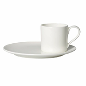 Villeroy & Boch Skodelica za espresso s krožničkom iz kolekcije METROCHIC WHITE