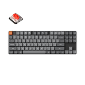 Keychron Keychron K1 Max Brezžična Mehanska Tipkovnica Low-Profile, Bluetooth/2.4 GHz, Bela osvetlitev, Gateron Red, US Layout, K1M-A1, (21733817)