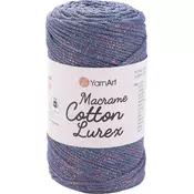 Yarn Art Macrame Cotton Lurex 2 mm 205 m 731 Vrvica
