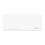 Stikalo STRONG SW8000P/ 8x Gigabit RJ45 port/ 10/100/1000 Mb/s/ 16 Gb/s/ 802.3i/u/ab/x/az/ plastičn