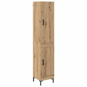 Vidaxl Visok predalnik Umetni hrast 69,5 x 34 x 180 cm Konstruiran les